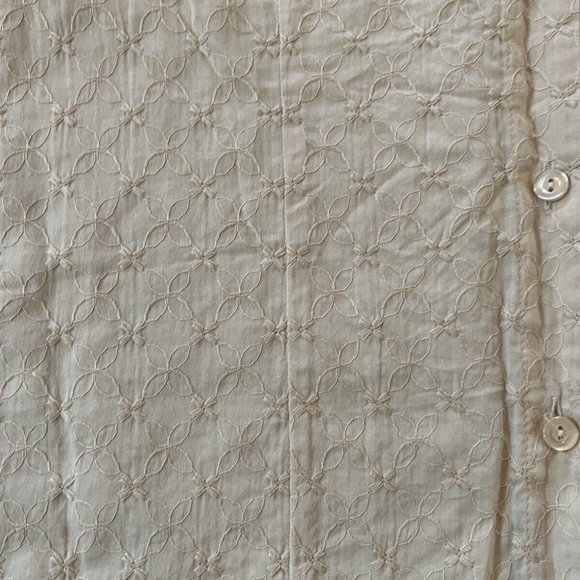 NWT First Issue women’s 3/4 sleeve button shirt Beige 100% Cotton size S $40 - Picture 3 of 10